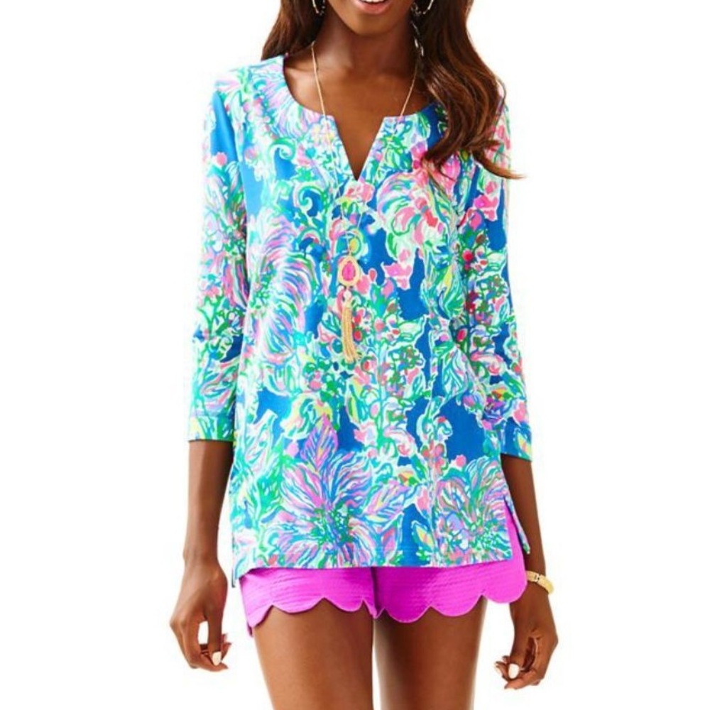 Lilly Pulitzer JUSTINATUNIC Indigo Exotic Escapade